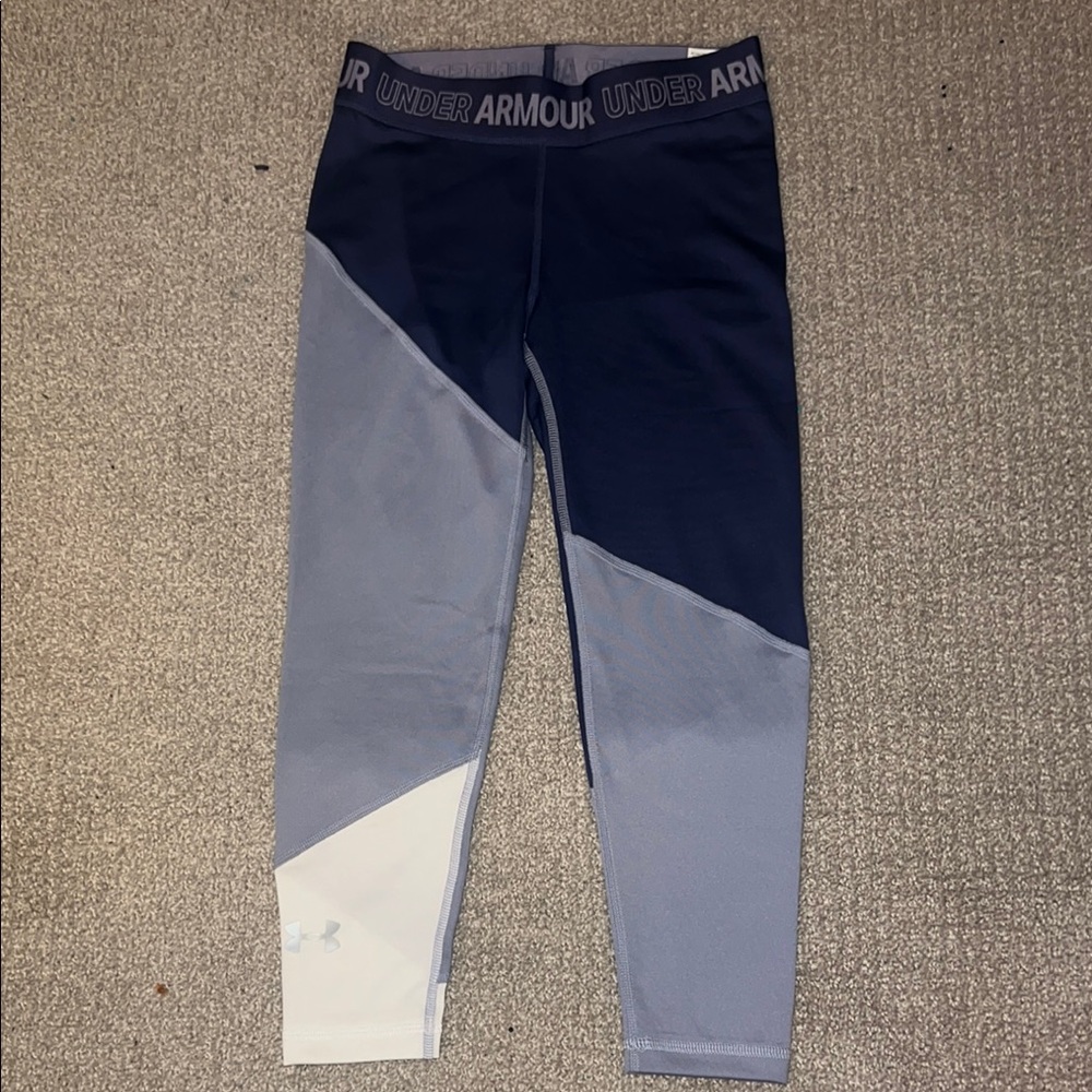 Under Armour Kids' Purple and White Leggings